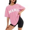 image:imageATHMILE Womens Oversized T Shirts Casual Tee Workout Tops Gym Clothes Summer Loose Fit Short Sleeve Graphics Basic Y2K 2026Mamapink