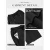 image:imageATHMILE Barrel Sweatpants Women Y2K Wide Leg Baggy Lounge Sweat Pants with Pockets Adjustable Drawstring Ankle Cuffs JoggersBlack