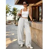 image:imageATHMILE Barrel Sweatpants Women Y2K Wide Leg Baggy Lounge Sweat Pants with Pockets Adjustable Drawstring Ankle Cuffs JoggersGrey