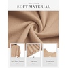 image:imageATHMILE Short Sleeve Sweater for Women 2026 Spring Summer Blouses Crewneck Knit Puff Sleeve Dressy Casual Trendy ShirtsSbeige