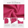 image:imageATHMILE Short Sleeve Sweater for Women 2026 Spring Summer Blouses Crewneck Knit Puff Sleeve Dressy Casual Trendy ShirtsShot Pink