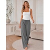 image:imageATHMILE Womens Wide Leg Sweatpants Low Rise Baggy Pants Fall Fashion Lounge Lightweight Sweat Pants with PocketsGrey