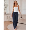 image:imageATHMILE Womens Wide Leg Sweatpants Low Rise Baggy Pants Fall Fashion Lounge Lightweight Sweat Pants with PocketsNavy