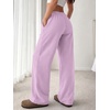 image:imageATHMILE Womens Wide Leg Sweatpants Low Rise Baggy Pants Fall Fashion Lounge Lightweight Sweat Pants with PocketsPurple