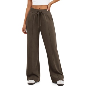 image:imageATHMILE Wide Leg Sweatpants Women High Waisted Baggy Lounge Pants Casual Comfy Joggers Fall Fashion Trendy Gym ClothesCoffee