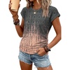 image:imageATHMILE Womens Summer Tops Cap Sleeve Ruched Tshirts Business Casual Crewneck Trendy Outfits Basic Fashion Dressy ClothesTiedye Coral
