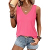 image:imageATHMILE Womens Tank Tops Spring Summer Deep V Neck Beach Vacation Clothes Flowy Sleeveless Workout Teen Girls Shirt 2026Neon Hot Pink