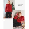 image:imageATHMILE Womens Long Sleeve Shirts Basic Tee Fall Trendy Teen Girl Teacher School Business Casual Workout 2026 FashionRed