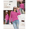 image:imageATHMILE Womens Long Sleeve Shirts Basic Tee Fall Trendy Teen Girl Teacher School Business Casual Workout 2026 FashionRoseo