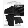 image:imageATHMILE Womens Wide Leg Sweatpants Fleece Lined Pants Long Straight Streetwear Drawstring Low Waist Loose Baggy JoggerBlack