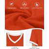 image:imageATHMILE Womens Short Sleeve TShirts Spring Summer Tops Casual Soft Tunic V Neck Basic Workout Clothes Fashion Outfits 2026 Orange