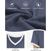 image:imageATHMILE Womens Short Sleeve TShirts Spring Summer Tops Casual Soft Tunic V Neck Basic Workout Clothes Fashion Outfits 2026 Navy