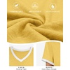 image:imageATHMILE Womens Short Sleeve TShirts Spring Summer Tops Casual Soft Tunic V Neck Basic Workout Clothes Fashion Outfits 2026 Yellow