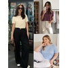 image:imageATHMILE Womens Soft Basic T Shirt Summer Tops Short Sleeve Crewneck Tees Casual Teachers Cute Work Outfits Everyday WearIce Blue