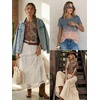 image:imageATHMILE Womens Soft Basic T Shirt Summer Tops Short Sleeve Crewneck Tees Casual Teachers Cute Work Outfits Everyday WearPaisley