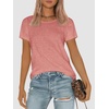 image:imageATHMILE Womens Soft Basic T Shirt Summer Tops Short Sleeve Crewneck Tees Casual Teachers Cute Work Outfits Everyday WearPink