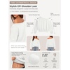 image:imageATHMILE Womens Off the Shoulder Fleece Sweatshirt Crop Top Long Sleeve Pullover Comfy Sexy Y2K Casual Fall Outfits 2026White