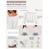 image:imageATHMILE Womens White Off the Shoulder Sweatshirt Crop Top Long Sleeve Pullover Comfy Sexy Y2K Casual Fall Outfits 2026