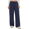 image:imageATHMILE Cotton Fleece Lined Sweatpants Women Straight Leg Casual Lounge Pants with Pockets Winter Warm Fall Clothes 2026Navy