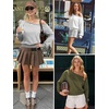 image:imageATHMILE Womens Off the Shoulder Sweatshirt Long Sleeve Crop Top  Casual Fall OutfitsTrendy Streetwear Pullover Comfy Sexy Y2K HoodiesCute Teen Girl FashionOrange