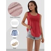 image:imageATHMILE Womens Tank Tops Sleeveless Eyelet Embroidery Scoop Neck Loose Fit Casual Summer Flowy Beach Red