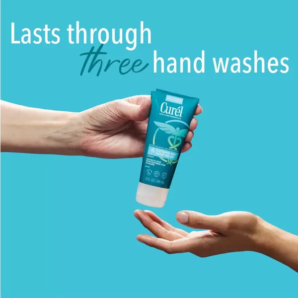 imageCurel Extreme Dry Hand Dryness Relief Travel Size Hand Cream Easily Absorbed for LongLasting Relief after Washing Hands with Eucalyptus Extract 3 Ounces3 Fl Oz Pack of 1
