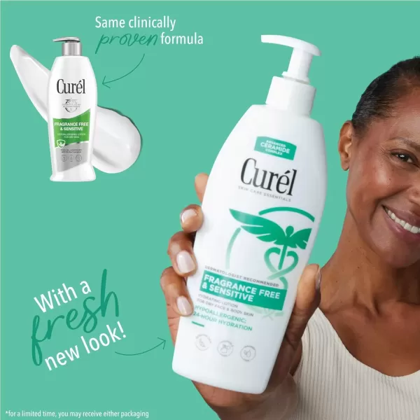 imageCurel Fragrance Free Comforting Body Lotion Unscented Dry Skin Moisturizer for Sensitive Skin with Advanced Ceramide Complex Repairs Moisture Barrier 20 oz13 Fl Oz Pack of 1