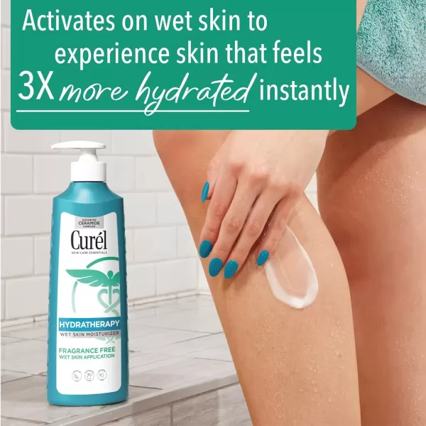 imageCurel Hydra Therapy In Shower Lotion Itch Defense Body Moisturizer with Advanced Ceramide Complex Vitamin E ampamp Oatmeal Extract Helps to Repair Moisture Barrier 12 Ounce Pack of 212 Fl Oz Pack of 2