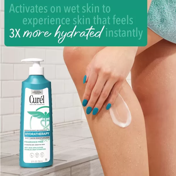 imageCurel Hydra Therapy In Shower Lotion Itch Defense Body Moisturizer with Advanced Ceramide Complex Vitamin E ampamp Oatmeal Extract Helps to Repair Moisture Barrier 12 Ounce Pack of 212 Fl Oz Pack of 1