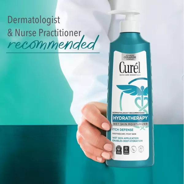 imageCurel Hydra Therapy Itch Defense Moisturizer Wet Skin Lotion 12 Ounce with Advanced Ceramide Complex Vitamin E ampamp Oatmeal Extract Helps to Repair Moisture Barrier