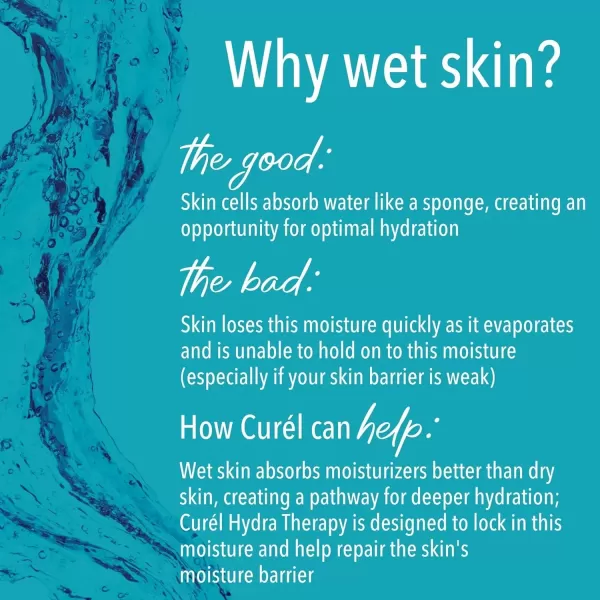 imageCurel Hydra Therapy Itch Defense Moisturizer Wet Skin Lotion 12 Ounce with Advanced Ceramide Complex Vitamin E ampamp Oatmeal Extract Helps to Repair Moisture Barrier