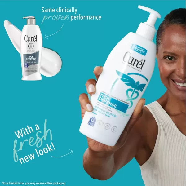 imageCurel Itch Defense Calming Body Lotion Moisturizer for Dry Itchy Skin Body and Hand Lotion with Advanced Ceramide Complex ProVitamin B5 Shea Butter 20 Ounce white13 Fl Oz Pack of 3