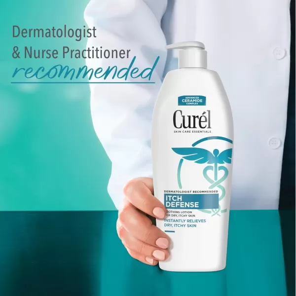 imageCurel Itch Defense Calming Body Lotion Moisturizer for Dry Itchy Skin Body and Hand Lotion with Advanced Ceramide Complex ProVitamin B5 Shea Butter 20 Ounce white13 Fl Oz Pack of 1