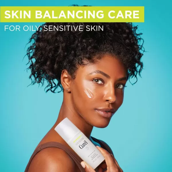 imageCurel Oil Control Weightless Gel Moisturizer for Dry Sensitive Skin Gel Moisturizer for Face Fragrance Free 4 Oz