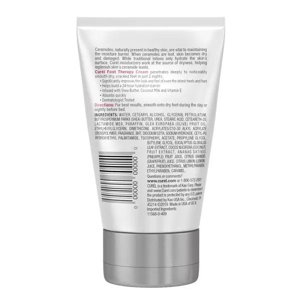 imageCurel Skincare Cream Soothing Lotion for Dry Cracked Feet with Shea Butter and Coconut Milk 35OZ 3 Pack35 Fl Oz Pack of 1