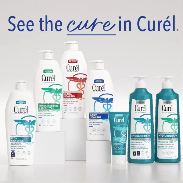 imageCurel Ultra Healing Intensive FragranceFree Lotion For ExtraDry Skin Dermatologist Recommended Ideal for Sensitive Skin Cruelty Free Paraben Free 1 Oz Pack of 30Unscented