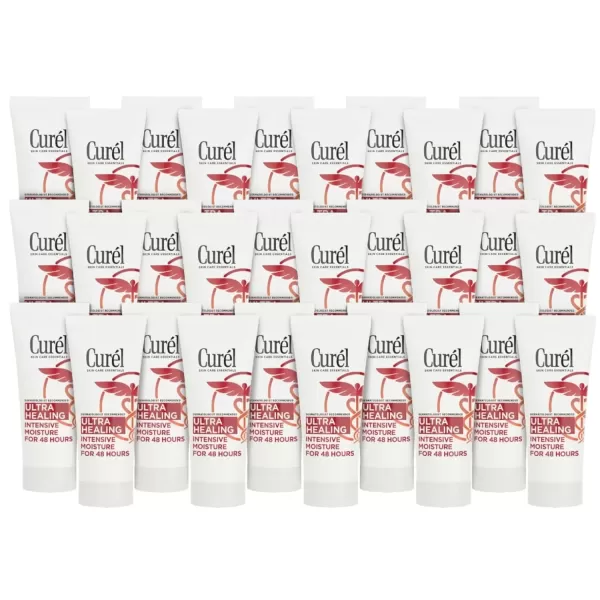 imageCurel Ultra Healing Intensive FragranceFree Lotion For ExtraDry Skin Dermatologist Recommended Ideal for Sensitive Skin Cruelty Free Paraben Free 1 Oz Pack of 30Unscented