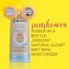 imageJergens Natural Glow Inshower Lotion Self Tanner for Medium to Deep Skin Tone Wet Skin Lotion Sunless Tanner Locks in Hydration for Gradual Flawless Color 75 Ounce Pack of 2Medium to Tan