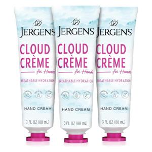 imageJergens Cloud Crme Hand Cream Lotion with Hyaluronic Complex NonGreasy ampamp Breathable 3 fl oz Pack of 33oz Hand Cream Pack of 3