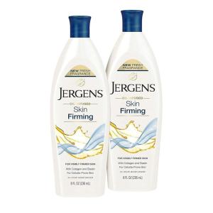 imageJergens Skin Firming Body Lotion Dry Skin Moisturizer with Collagen and Elastin Deep Moisture Dermatologist Tested White 8 Ounces Pk of 28oz Pack of 2
