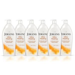 imageJergens Ultra Healing Dry Skin Moisturizer Travel Size Body and Hand Lotion for Extra Dry Skin Use After Washing Hands HYDRALUCENCE blend Vitamins C E B5 1 Fl Oz Pack of 2432 Fl Oz Pack of 6