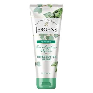imageJergens Eucalyptus Mint Body Butter Infused with Essential Oils Helps to Relieve Stress for All Skin Types Great Size for Travel 7 Fluid OunceEucalyptus Mint Pack of 1