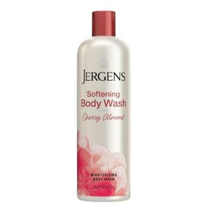 imageJergens Softening Body Wash Daily Moisturizing Skin Cleanser Paraben Free 22 Ounces Infused with Cherry Almond pH Balanced Dye Free Dermatologist Tested Packaging May Vary