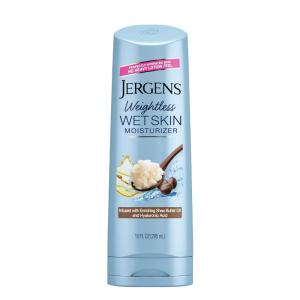 imageJergens Wet Skin Body Moisturizer with Shea Butter Oil Pure Shea Butter In Shower Lotion Moisturizer for Dry Skin FastAbsorbing NonSticky 10 oz Dermatologist Tested10 Fl Oz Pack of 1