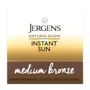 imageInstant Sun Sunless Tanning Towelettes SingleUse Self Tanner Wipes for Flawless NaturalLooking Color 6 Count