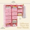 imageSMIRLY 3 Shelf Hanging Closet Organizer and Storage Shelves  Hanging Organizer for Closet Hanging Shelves for Closet Organizers and Storage Small Closet Organizer Sweater Storage for ClosetOrange