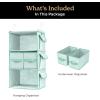 imageSMIRLY 3 Shelf Hanging Closet Organizer and Storage Shelves  Hanging Organizer for Closet Hanging Shelves for Closet Organizers and Storage Small Closet Organizer Sweater Storage for ClosetSage