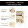 imageSMIRLY 3 Shelf Hanging Closet Organizer and Storage Shelves  Hanging Organizer for Closet Hanging Shelves for Closet Organizers and Storage Small Closet Organizer Sweater Storage for ClosetBeige