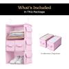 imageSMIRLY 3 Shelf Hanging Closet Organizer and Storage Shelves  Hanging Organizer for Closet Hanging Shelves for Closet Organizers and Storage Small Closet Organizer Sweater Storage for ClosetPurple