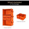 imageSMIRLY 3 Shelf Hanging Closet Organizer and Storage Shelves  Hanging Organizer for Closet Hanging Shelves for Closet Organizers and Storage Small Closet Organizer Sweater Storage for ClosetOrange